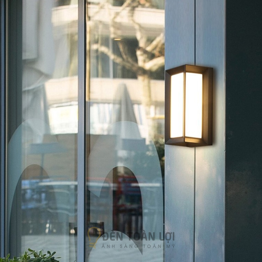 Đèn Gắn Tường Ngoài Trời Hiện Đại LED 12W Ánh Sáng Vàng