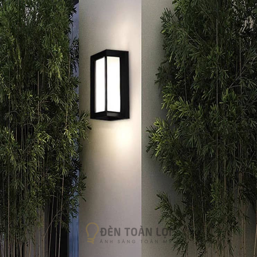 Đèn Gắn Tường Ngoài Trời Hiện Đại LED 12W Ánh Sáng Vàng