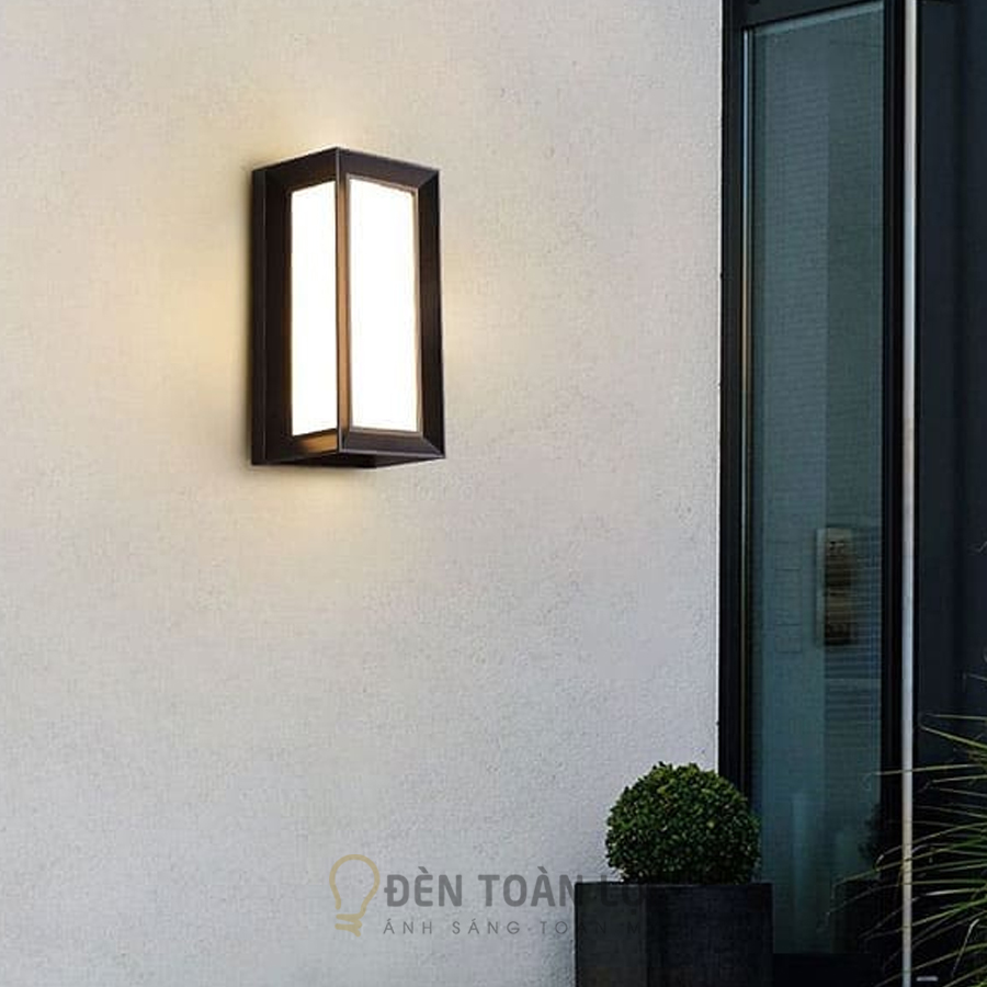 Đèn Gắn Tường Ngoài Trời Hiện Đại LED 12W Ánh Sáng Vàng