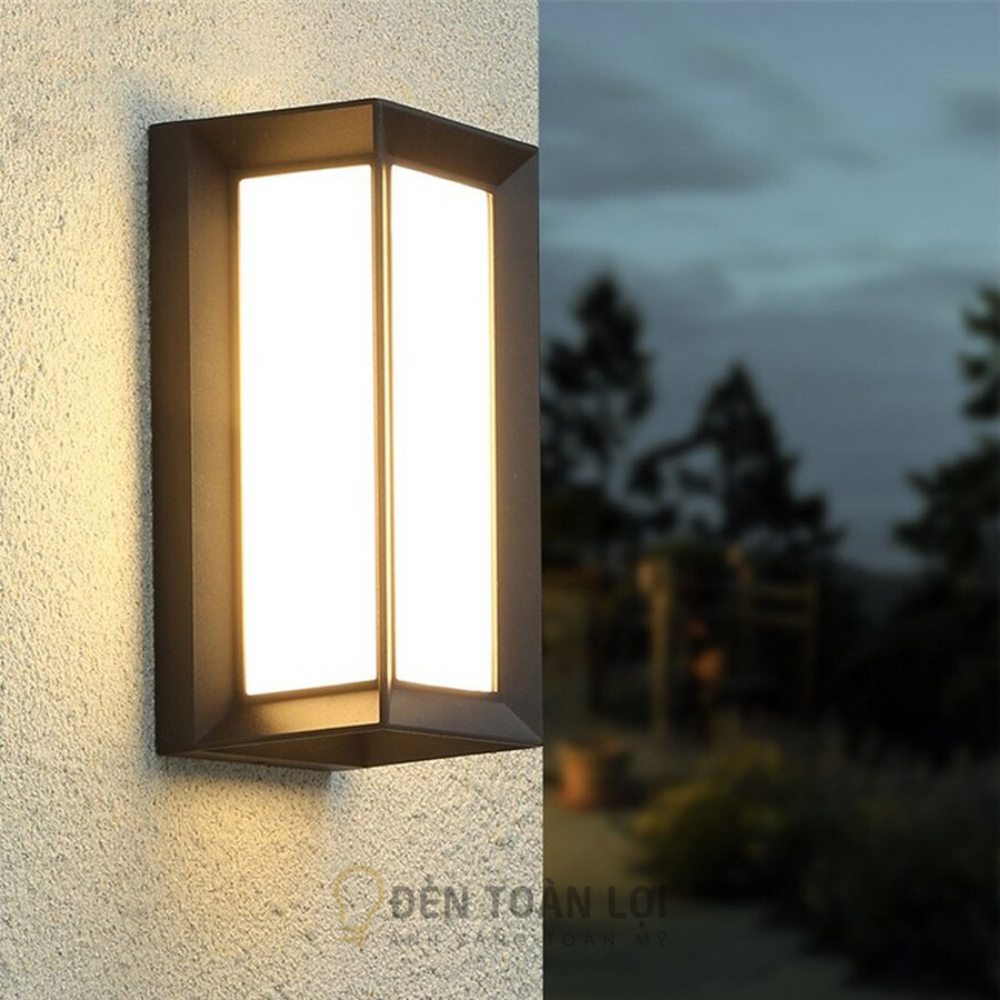 Đèn Gắn Tường Ngoài Trời Hiện Đại LED 12W Ánh Sáng Vàng