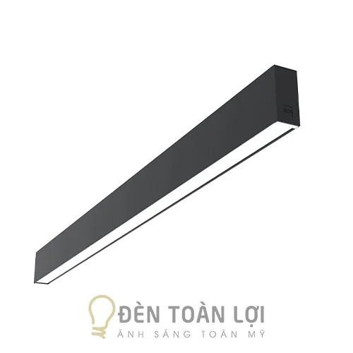 đèn thả văn phòng 1m2 màu đen 24w