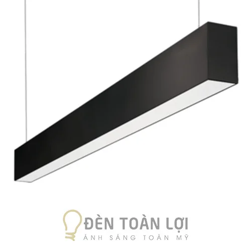 Đèn thả văn phòng 1m2 mẫu đen