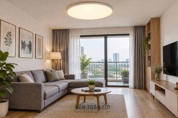 Đèn Ốp Trần Phòng Khách: Chọn Cỡ, Chọn Mẫu Và Cách Lắp
