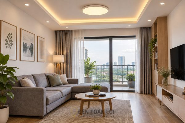 Đèn Ốp Trần Phòng Khách: Chọn Cỡ, Chọn Mẫu Và Cách Lắp