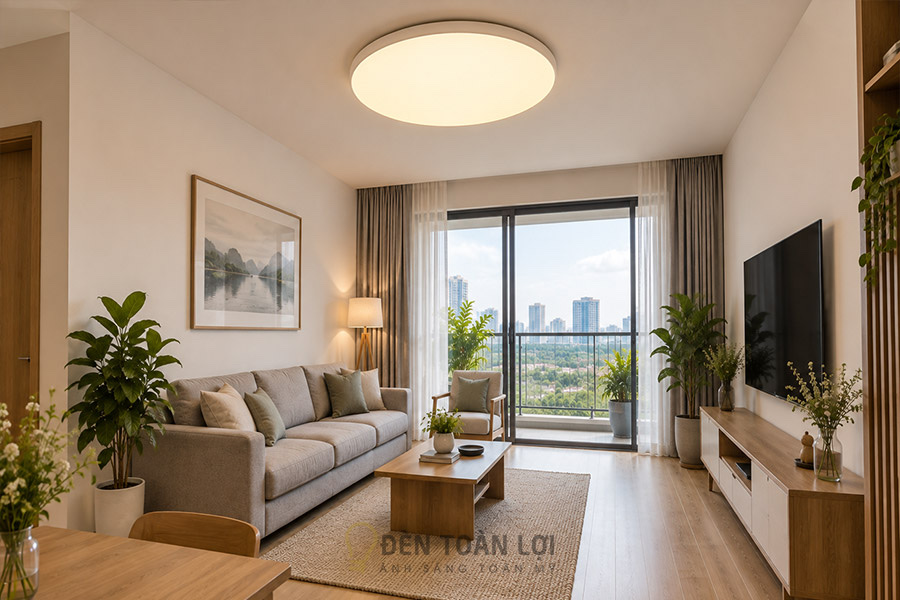 Đèn Ốp Trần Phòng Khách: Chọn Cỡ, Chọn Mẫu Và Cách Lắp