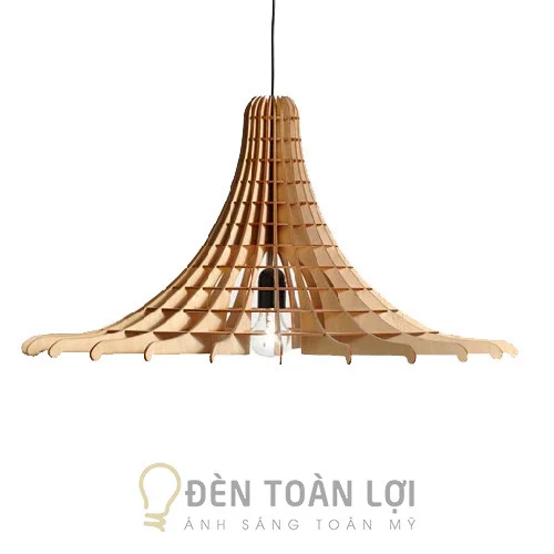 Đèn gỗ trang trí hình con cú TL067 màu đen