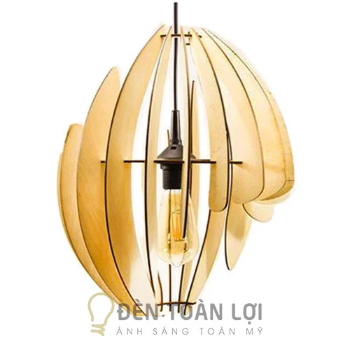 Đèn gỗ trang trí thả trần TL055