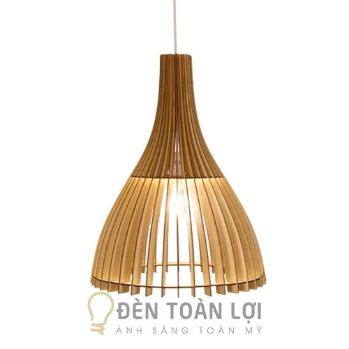 Đèn gỗ màu đen TL002