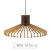 Đèn Gỗ: Mẫu đèn gỗ bàn ăn nghệ thuật kiểu nón TL080
