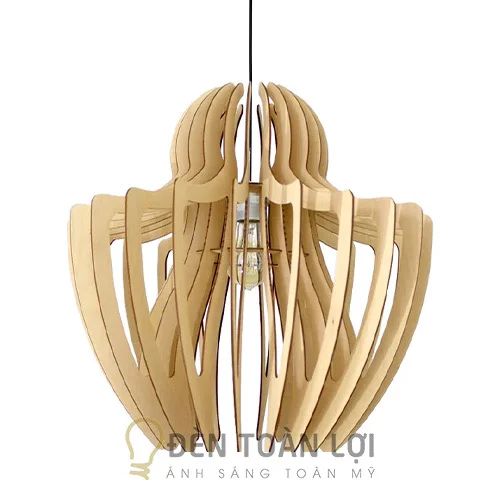 Đèn Gỗ: Mẫu đèn gỗ trang trí bàn cafe, bàn đọc sách TL054