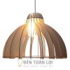 Đèn gỗ thả trần trang trí đèn gỗ trang trí giá rẻ ở tphcm - Đèn Toàn Lợi