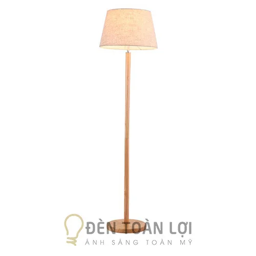 Đèn Gỗ Màu Chân Đế Tròn Chân Trụ