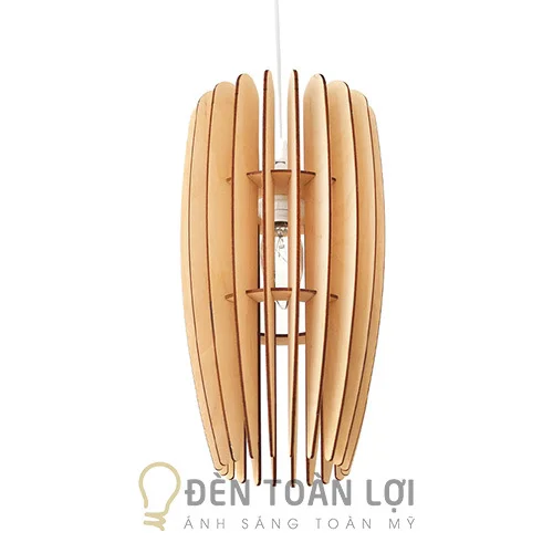 Đèn gỗ màu đen thả trần thon nhỏ TL011