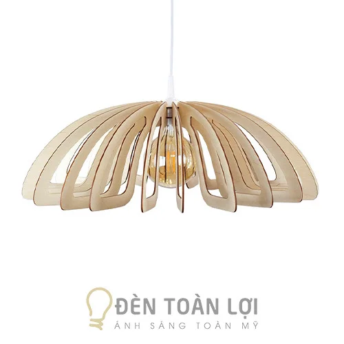 Đèn gỗ màu đen thả trần TL052