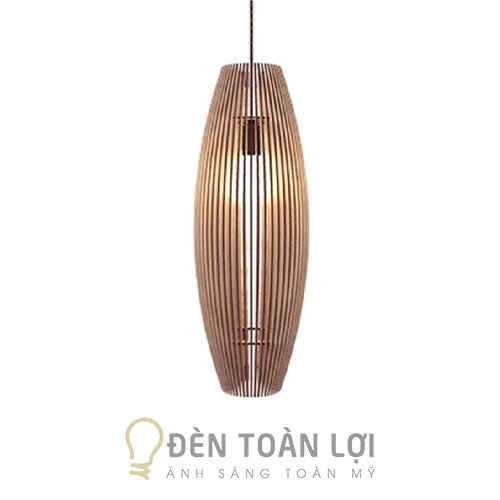 Đèn gỗ thon dài TL026
