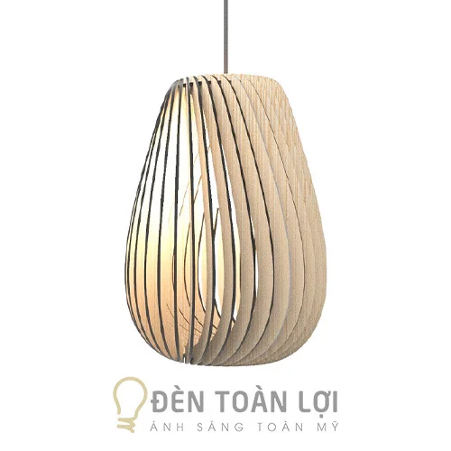 Đèn gỗ trang trí quả bơ TL020