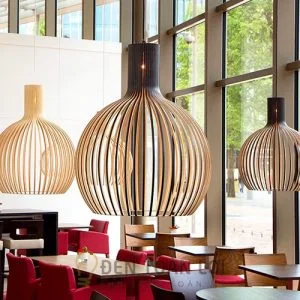 Đèn Gỗ: Mẫu đèn gỗ của tỏi trang trí nhà hàng quán ăn TL041 - Đèn ...