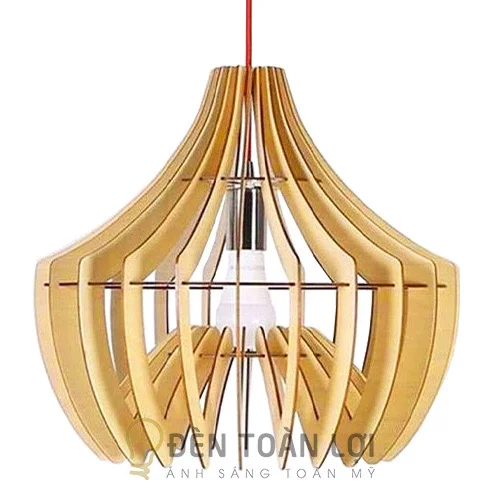 Đèn gỗ màu đen trang trí sảnh khách sạn nghệ thuật TL047