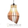 Đèn Gỗ: Mẫu đèn gỗ thả trần nghệ thuật trang trí bàn ăn TL079