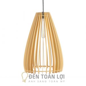 Mẫu đèn gỗ trang trí bàn ăn nhà chung cư giá rẻ TL014