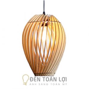 Mẫu đèn gỗ trang trí bàn ăn nhà hàng khách sạn TL006