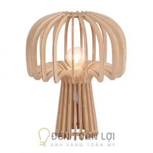 Đèn Gỗ: Mẫu gỗ để bàn trang trí phòng ngủ TL084