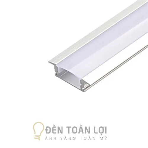 LED Thanh Nhôm Âm Trần Thạch Cao 25mm 7mm