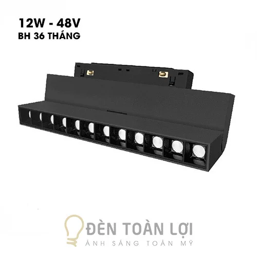 Đèn rọi màu đen 12W