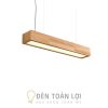 Đèn Thả: Mẫu đèn thả hộp gỗ trang trí văn phòng 600mm LED 20W