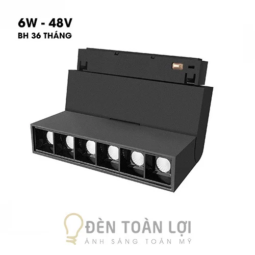 Đèn Rọi: Mẫu đèn rọi ray gập 6W 48V BH 36 tháng