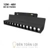 Đèn Rọi: Mẫu đèn rọi ray gập 12W trang trí showroom, văn phòng BH 36 tháng
