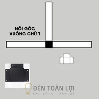 Khớp nối góc đèn thả văn phòng tạo ra nhiều hình dạng đẹp