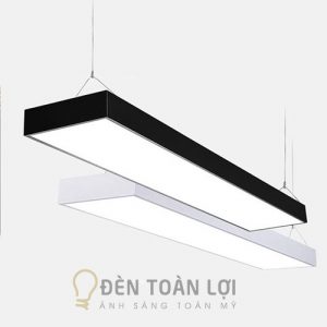 Đèn Thả Đèn led hộp thả trần 1200 x 200 mm góc vuông1