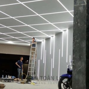 LED thanh nhôm mặt rộng âm tường 136mm * 40mm