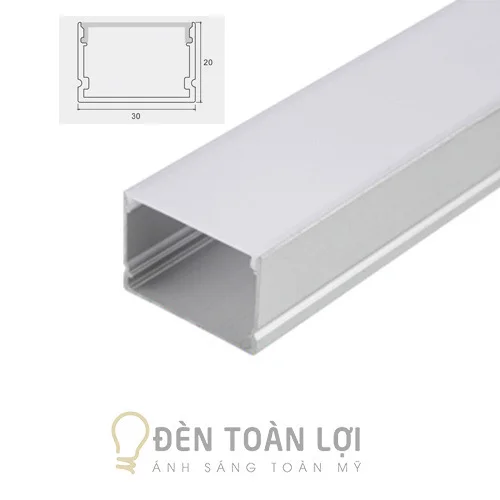 Thanh nhôm định hình gắn nối 30mm 20mm