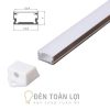 LED thanh nhôm gắn nổi 13mm * 7mm lắp tủ kính kệ trung bày