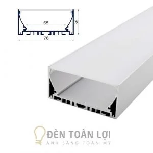 Đèn LED thanh nhôm bản rộng trang trí sảnh khách sạn 76mm * 35 mm