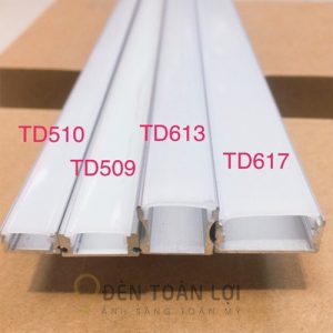 LED thanh nhôm gắn nổi 13mm * 7mm lắp tủ kính kệ trung bày