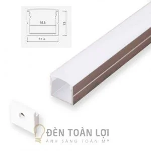 Đèn LED thanh nhôm gắn nổi 20mm * 13mm trang trí tủ kệ