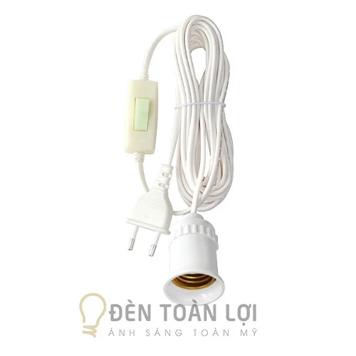 Phụ kiện đèn bộ dây điện đuôi đèn phích cắm dây dài 3 mét