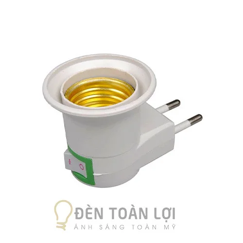 Phụ kiện đèn Phích cắm đuôi đèn công tắc gắn bóng đèn ngủ