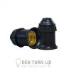 Phụ Kiện Đèn: Đui đèn xoắn E27 phổ biến giá rẻ màu đen, trắng