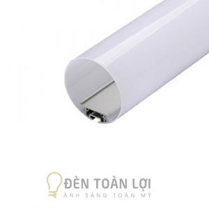 Thanh nhôm định hình gắn LED tròn phi 30mm trang trí trung tâm thương mại