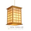 Đèn Gỗ: Mẫu đèn gỗ thả trần kiểu Nhật trang trí bàn ăn cực đẹp