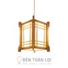 Đèn Gỗ: Mẫu đèn gỗ thả trần trang trí bàn ăn, phòng ăn VIP nhà hàng