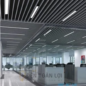 Đèn Thả: Mẫu đèn thả máng văn phòng 1m2 mặt 70 cao 40 sắt sơn tĩnh điện giá rẻ nhất Sài Gòn