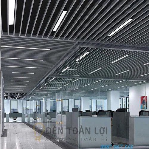 Đèn Thả: Mẫu đèn thả máng văn phòng 1m2 mặt 70 cao 40 sắt sơn tĩnh điện giá rẻ nhất Sài Gòn