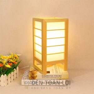 Đèn Gỗ: Mẫu đèn gỗ để bàn trang trí phòng ngủ khách sạn, homestay