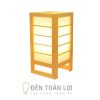 Đèn Gỗ: Mẫu đèn gỗ để bàn trang trí phòng ngủ khách sạn, homestay