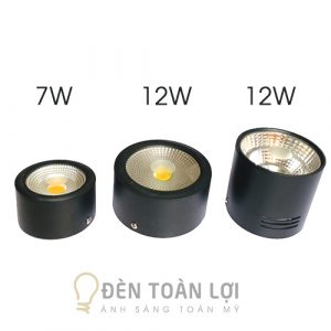 Đèn Ống Bơ: Mẫu đèn LED ống bơ loại lùn 12W COB có chống chói